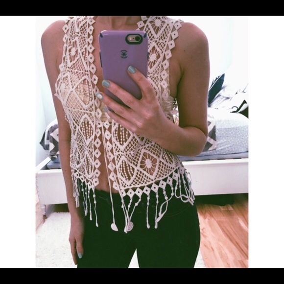 Crochet Boho Cover-up/Top - Picture 4 of 4